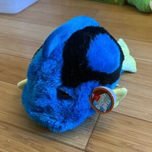Blue and Black Plush Fish Toy